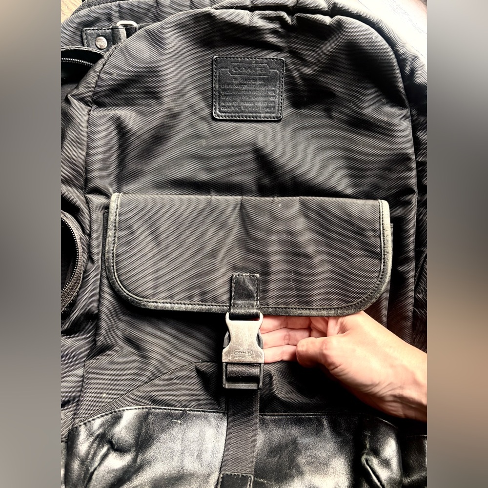 Coach Voyager Backpack with Silver Hardware